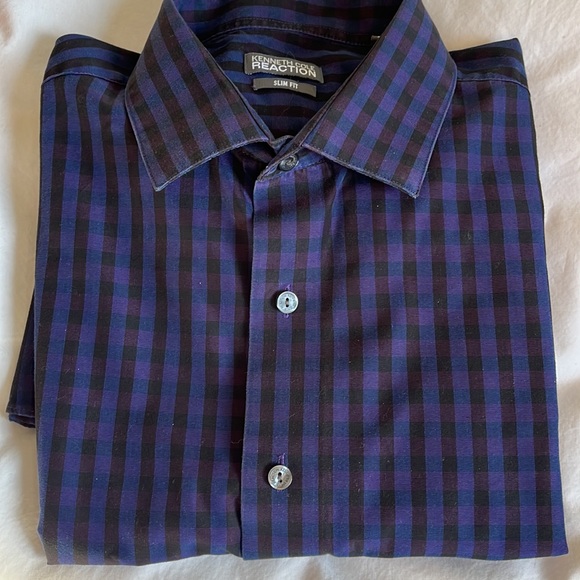 Kenneth Cole Slim Fit Shirt 16.5 - Picture 7 of 7